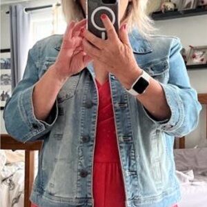 J. Jill Light Blue Jean Jacket